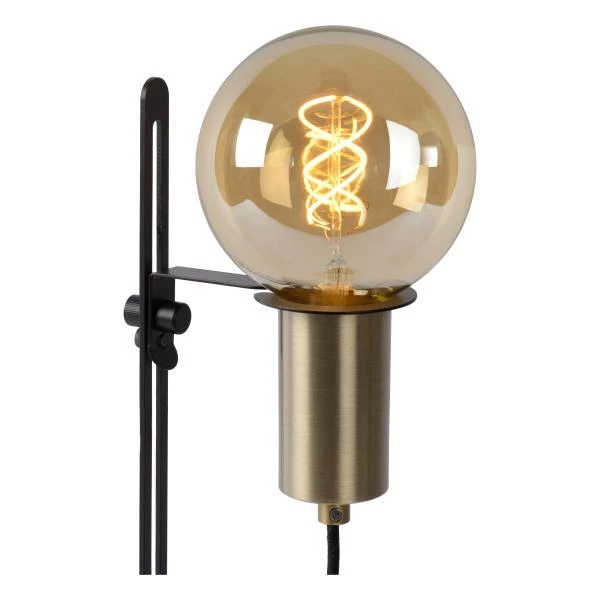 Lucide MALCOLM - Tischlampe - Ø 23 cm - 1xE27 - Schwarz - Detail 3